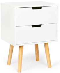 Naktinis staliukas Modern Home MSP1928, balta sp., 55.5 cm x 30 cm x 40 cm