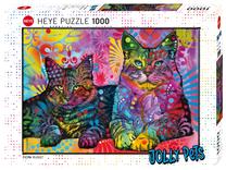 Dėlionė Heye Two Cats 29864, 50 cm x 70 cm, 1000 vnt., įvairių spalvų