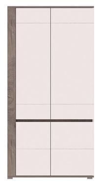 Riidekapp Ares AS11, tamm v./valge v., 100 cm x 55 cm x 196 cm