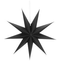 Ziemassvētku dekors Springos Star CA1101, 60 cm, melna krās.