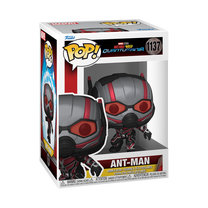 Žaislinė figūrėlė Funko POP! Quantumania Ant Man 1137, 9 cm, juoda sp./raudona sp./pilka sp.