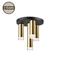 Lampa griesti Domoletti Sol LM-4.124/B 39633, E27, 4 x 10 W, zelta krās. / melna krās.