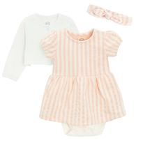 Komplekt riideid, pidulik suvi, tüdrukutele/imikutele Cool Club CCG2801747-00, valge v./heleroosa v., 86 cm, 3 tk
