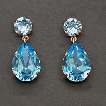 Auskari Diamond Sky, zila krās.