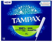 Higieniniai tamponai Tampax Non-Plastic, Super, 18 vnt.