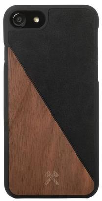 Telefona vāciņš Woodcessories, melna krās., Apple