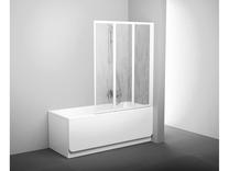 Vonios sienelė Ravak VS3 100 Rain, 99.6 cm x 140 cm, balta sp./plastmasinis