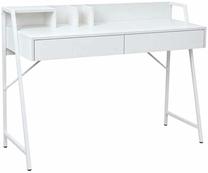 Письменный стол с ящиками Akord Furniture Factory Orix, 124 см x 48 см, 91.5 см, белый цв.