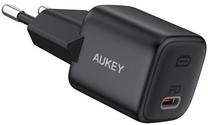 Telefono įkroviklis Aukey PA-B1, USB-C, juoda sp., 20 W
