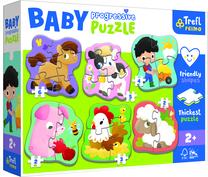 Пазл Trefl Baby Progressive Puzzle Farm, многоцветный, 22 шт.