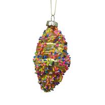 Eglītes rotājums Christmas Touch EBQ340303, daudzkrāsaina, 10 cm, 5 cm, stikls