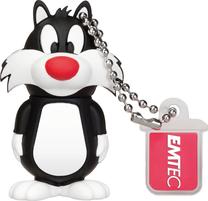 USB atmintinė Emtec L101 LT Sylvester ECMMD16GL101, balta sp./juoda sp., 16 GB