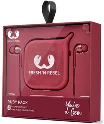 Vadu austiņas Fresh 'n Rebel Vibe Rockbox Pebble, sarkana krās.