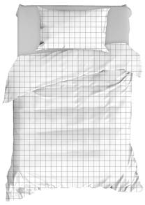 Patalynės užvalkalų komplektas Mijolnir Piga 162ELR2712, balta sp./pilka sp., 50 x 70 cm, 160 x 220 cm