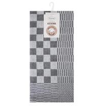 Virtuvinių rankšluosčių rinkinys SCB2-04, balta sp./pilka sp., 70 cm x 50 cm, 2 vnt.