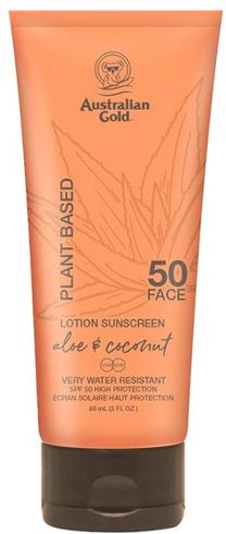 Losjonas įdegio priežiūrai veidui Australian Gold Plant Based Sunscreen SPF50, 88 ml