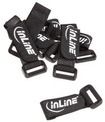 Держатель проводов InLine, черный цв.