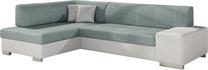 Kampinė sofa Fabio Cover 70, Soft 17, šviesiai pilka sp./žalia sp., kairinė, 167 x 268 cm x 73 cm