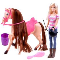 Кукла с аксессуарами Anlily Feed The Horse, 30 см, многоцветный