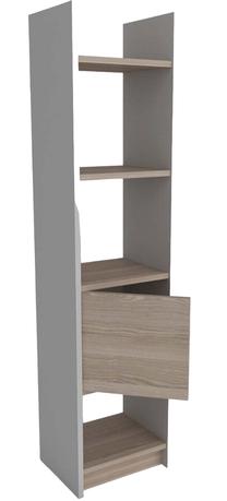 Pastatoma lentyna Kalune Design Esbi 103, ruda sp./balta sp., 150 cm x 33.1 cm x 29.5 cm