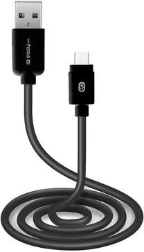 Kabelis EasyCell USB - USB-C, USB/USB-C, 150 cm, juoda sp.