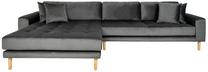 Kampinė sofa House Nordic Lido Lounge, tamsiai pilka sp., kairinė, 290 x 170 cm x 76 cm