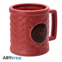 Krūzīte Licenced Game Of Thrones Targaryen 3D, sarkana krās., 300 ml