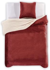 Patalynės užvalkalų komplektas DecoKing Teddy, raudonas, 155 x 220 cm