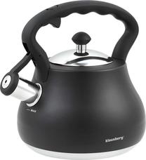 Arbatinukas su švilpuku King Hoff 7446, 2.7 l, sidabro sp./juoda sp.