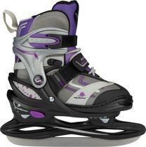 Dailiojo čiuožimo pačiūžos Nijdam Purple Disco, sidabro sp./juoda sp./violetinė sp., 30 - 33