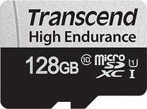 Atminties kortelė Transcend 350V microSDXC 128GB + Adapter, 128 MB