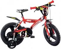 Vaikiškas dviratis Dino Bikes Pro Cross 143GLN-06, balta sp./juoda sp./raudona sp., 14"
