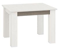 Valgomojo stalas išskleidžiamas ML Meble, baltas/pilkas, 101 cm x 89 cm x 76 cm