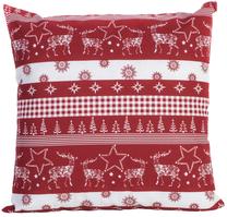 Dekoratyvinė pagalvėlė Home4you XMAS Story, balta/raudona, 45 cm x 45 cm