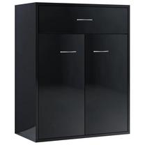 Komoda VLX 800718, juoda sp., 75 cm x 60 cm x 30 cm
