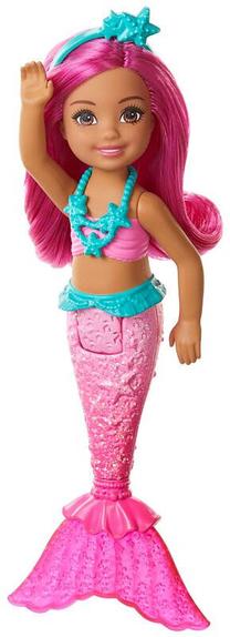 Lėlė, undinėlė Mattel Barbie Chelsea Mermaid doll, 13 cm