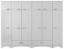 Spinta Kalune Design BA133-3851, balta sp., 48.3 cm x 245 cm x 226 cm