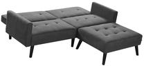 Kampinė sofa - lova Corner, pilka sp., 102 x 200 cm x 83 cm