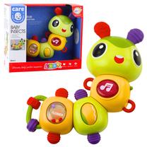 Интерактивная игрушка, гусеница Lean Toys Baby, многоцветный