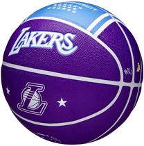 Баскетбольный мяч Wilson NBA Team City Collector Los Angeles Lakers, 7 размер, синий цв./белый цв./фиолетовый цв.
