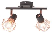 Lampa griesti VLX Industrial With Bulbs 244394, E14, 2 x 4 W, vara krās. / melna krās.