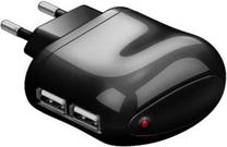 Telefono įkroviklis Techly, USB 2.0 Type A/AC, juoda sp.