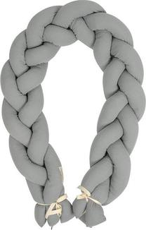 Aizsargājošā apmale BabyMatex Muslin 44, pelēka krās., 200 cm x 30 cm