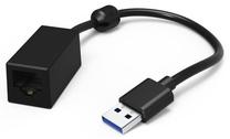 Adapteris Hama USB 3.0 - Gigabit Ethernet USB male, RJ-45 female, melna krās.