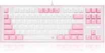 Vadu spēļu tastatūra Redragon Bes K611 TKL Blue, EN, balta krās./rozā krās.
