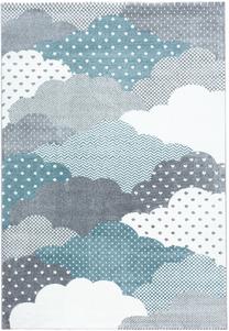 Ковер комнатные Ayyildiz Clouds BAMBI801500820BLUE, синий цв./серый цв., 150 см x 80 см