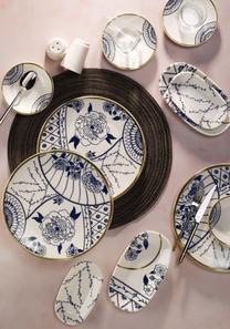Pusdienu servīze Hermia 58KKT000150, porcelāna, daudzkrāsaina, 30 gab.