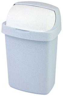 Šiukšliadėžė Curver Roll Top, pilka sp., 25 l, 56 cm x 35 cm