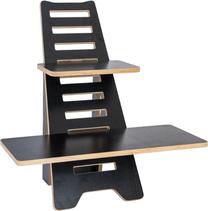 Klēpjdatora galds regulējams augstums Sun-Flex EasyDesk Rise, 70 cm x 30 cm, 75.5 cm, melna krās.