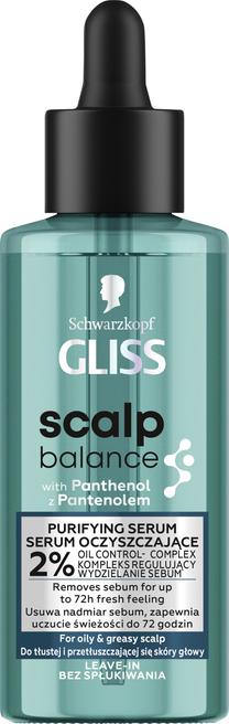 Matu serums Schwarzkopf Gliss Scalp Balance Purifying, 100 ml